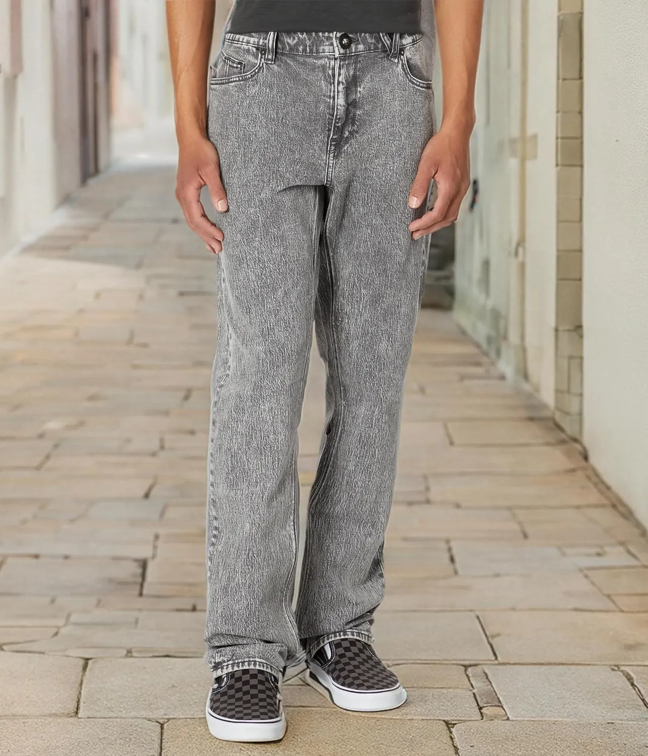 Volcom Men's Vorta Slim Fit Stretch Denim Jean
