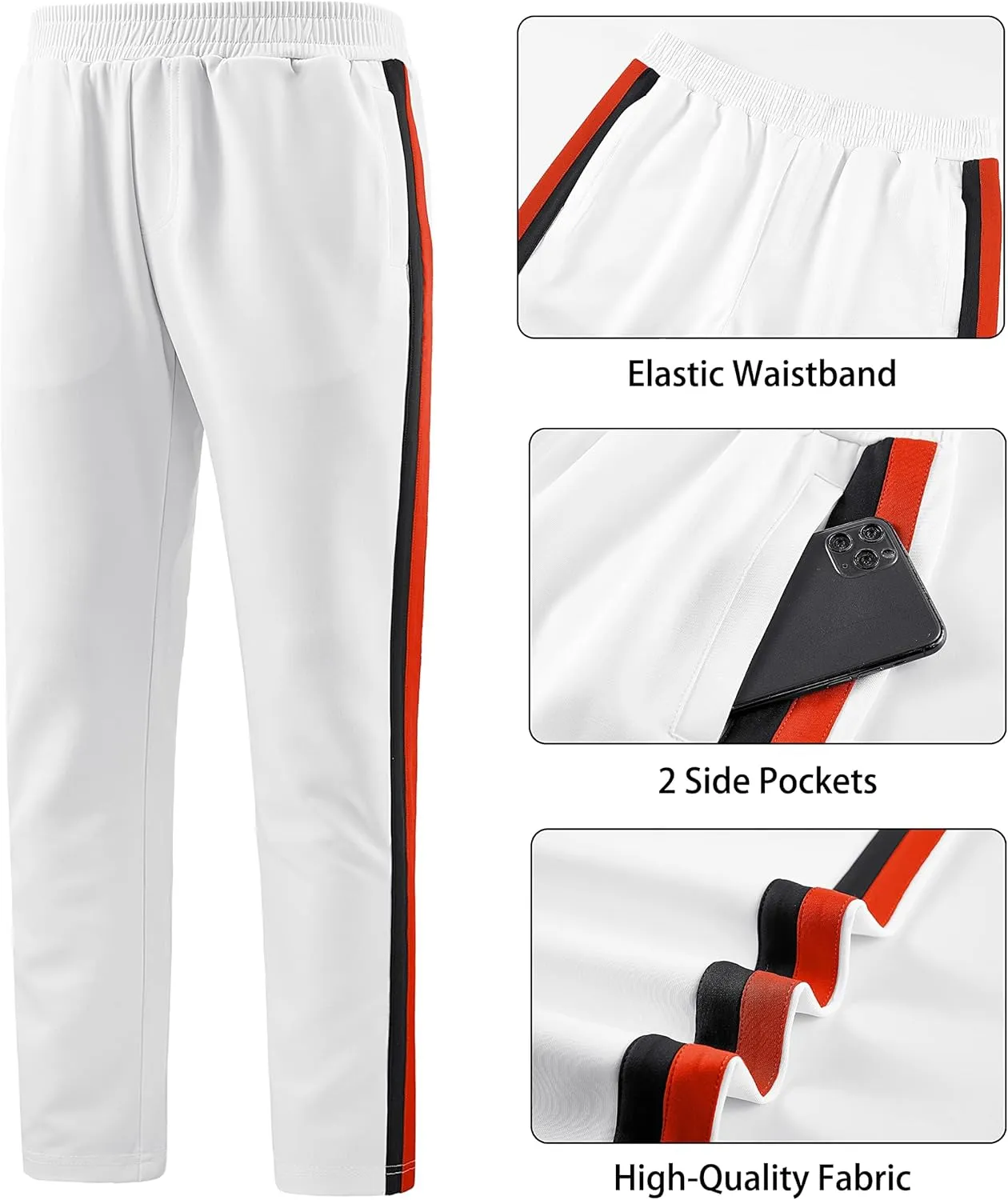 W JIANWANG Track Suits for Men Set Tracksuit Sweatsuits 2 Piece workout outfits
