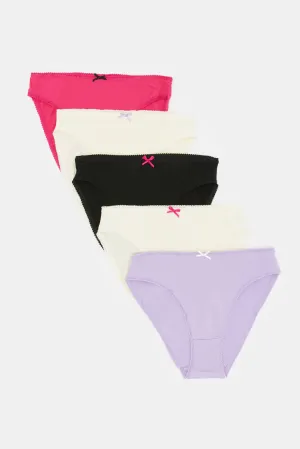 Women Assorted High Leg Brief (Pack Of 5)