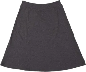 Women's Basic Cotton Fit-and-Flare Skirt Comfy High-Waisted, Knee-Length & Longer Styles Elastic Fit for Work & Office