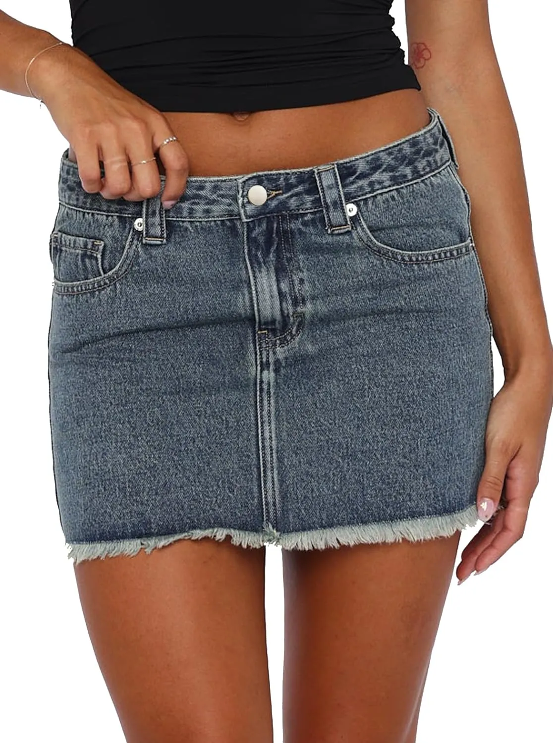 Women's Casual Stretch Denim Mini Skirt