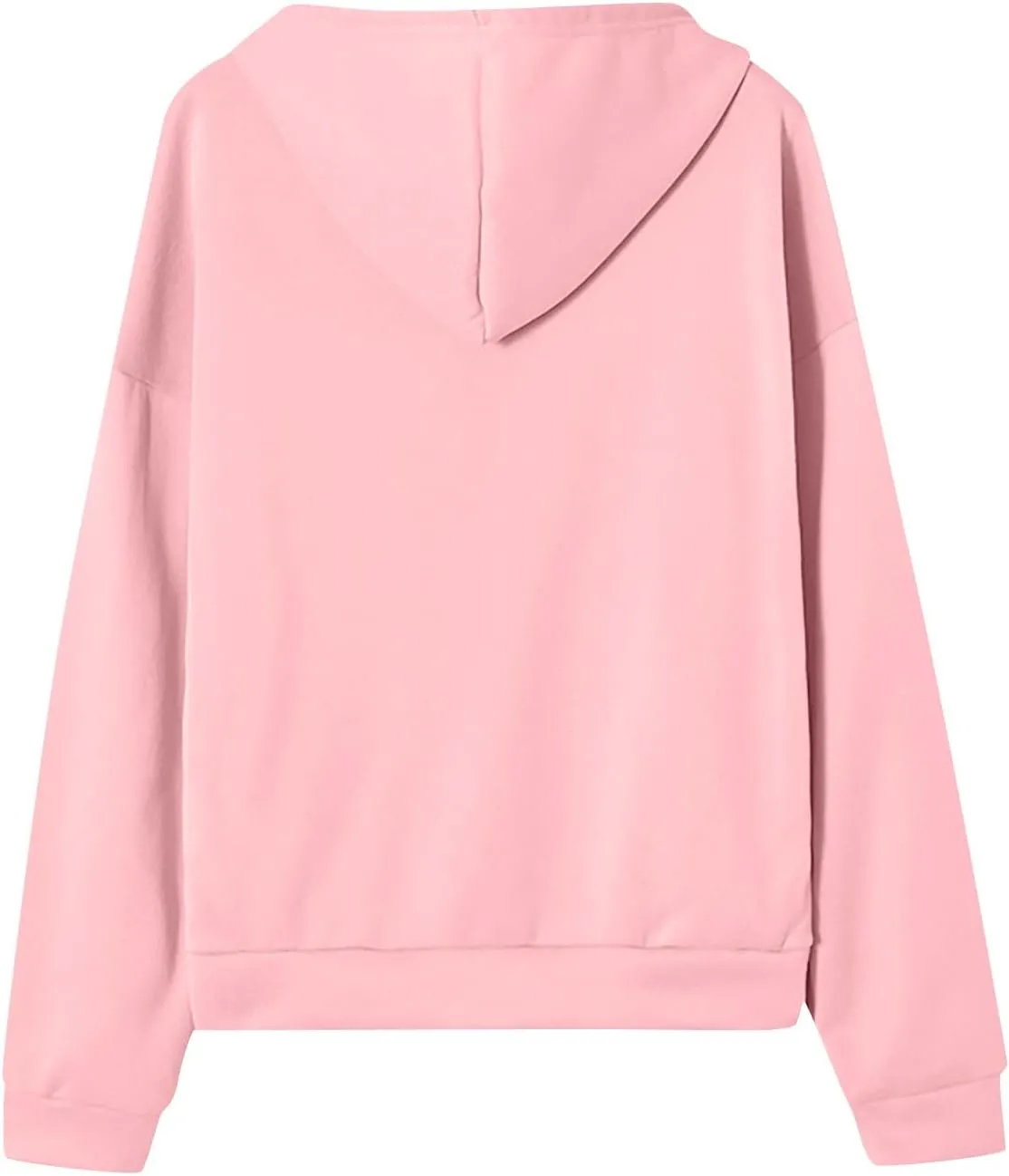 Womens Fashion Hoodies Zipper Oversized Loose Fit Long Sleeve Solid Jackets Soft Sweatshirts