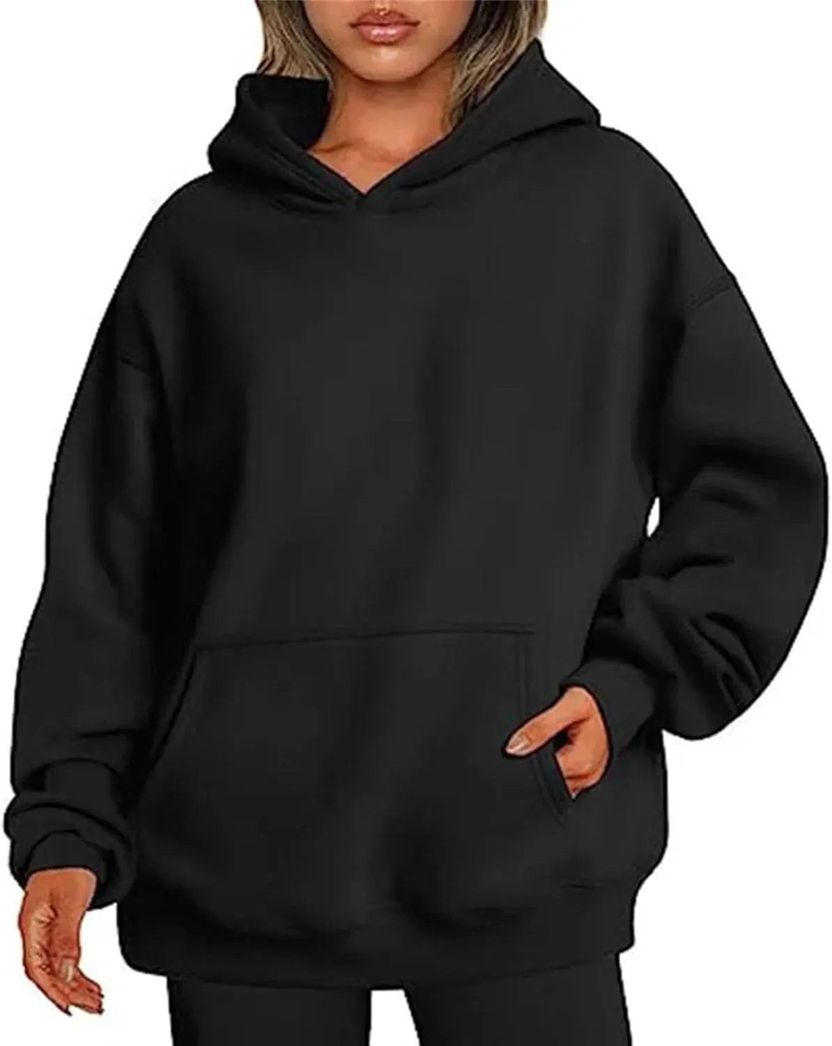 Women's Hooded Sweatshirt Oversized Hoodies Fleece Sweatshirts Long Sleeve Sweaters Pullover