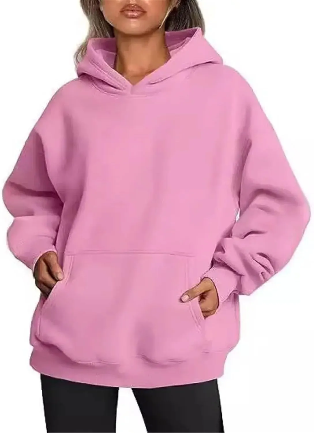 Women's Hooded Sweatshirt Oversized Hoodies Fleece Sweatshirts Long Sleeve Sweaters Pullover