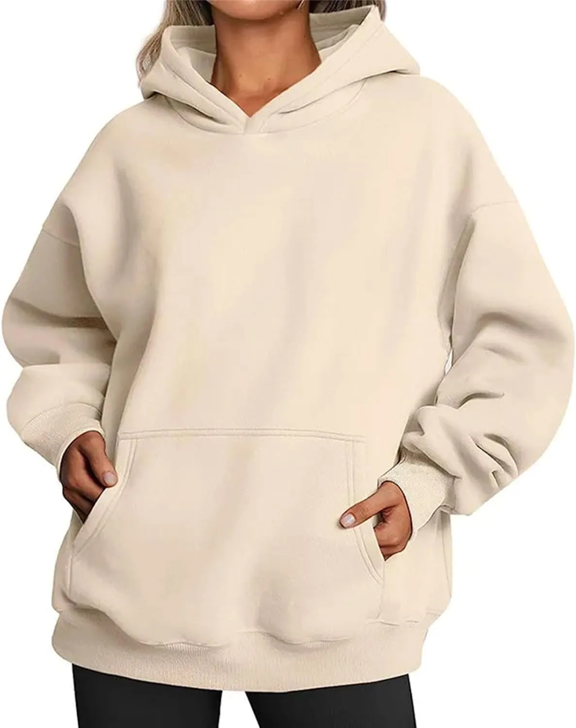 Women's Hooded Sweatshirt Oversized Hoodies Fleece Sweatshirts Long Sleeve Sweaters Pullover