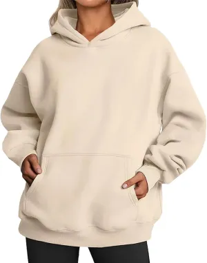 Women's Hooded Sweatshirt Oversized Hoodies Fleece Sweatshirts Long Sleeve Sweaters Pullover