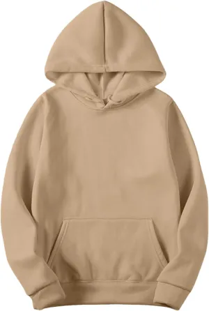 Womens Hoodies Oversized Sweatshirts Solid Pullover Long Sleeve Sweaters Winter Fall Fashion Outfits with Pocket