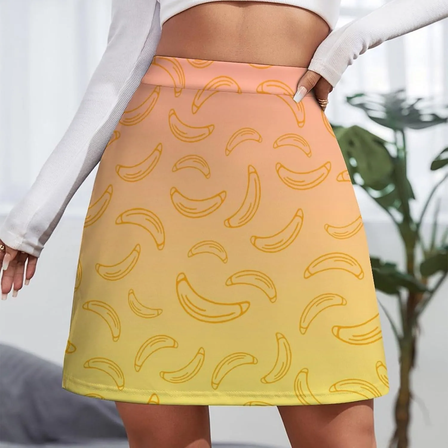 Womens Mini Skorts Red Lobster High Waisted Pencil Bodycon Short Skirt Sexy A-Line Mini Skirts