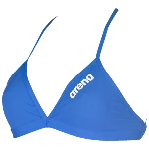 WOMEN'S SOLID TIE BACK BIKINI TOP - ROYAL