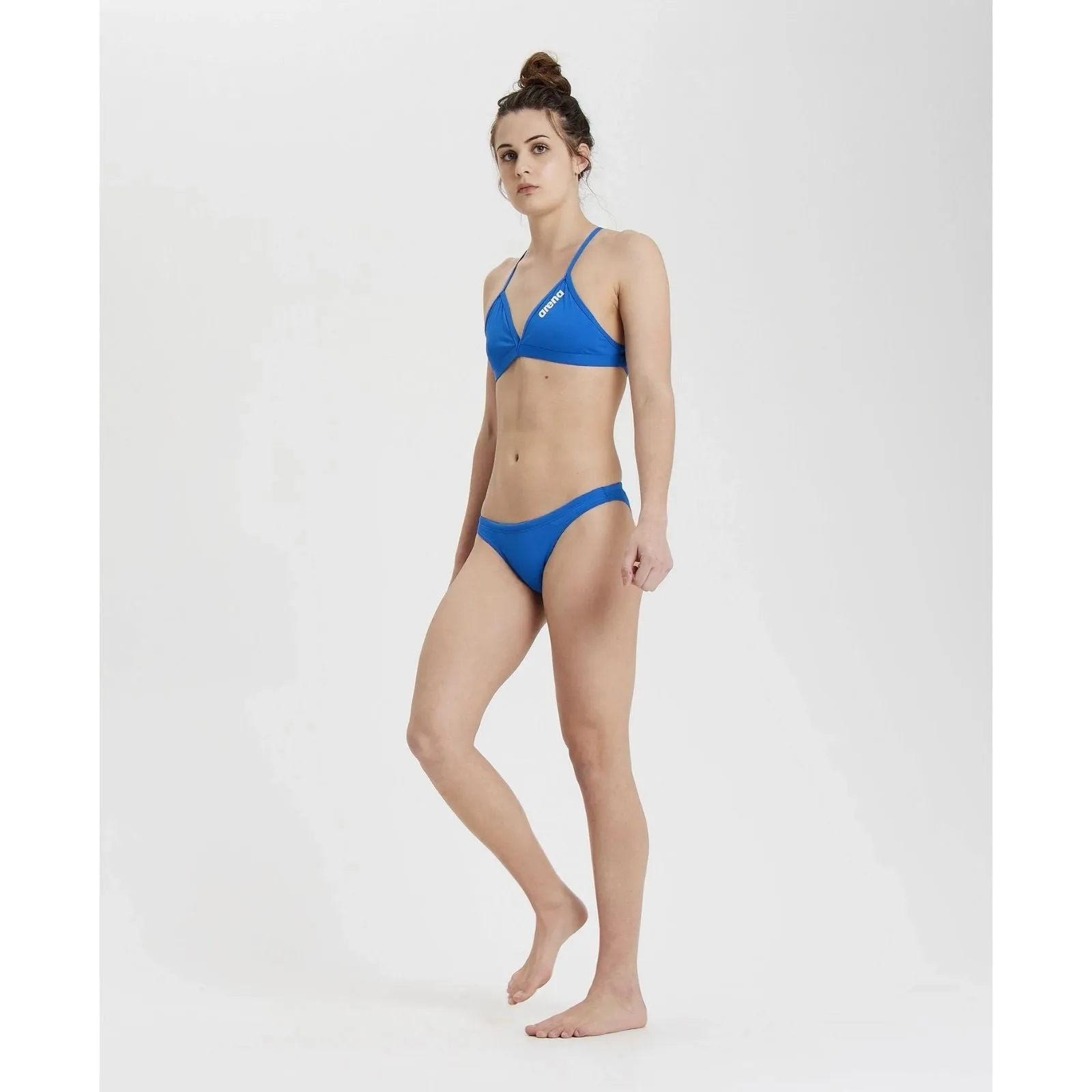 WOMEN'S SOLID TIE BACK BIKINI TOP - ROYAL