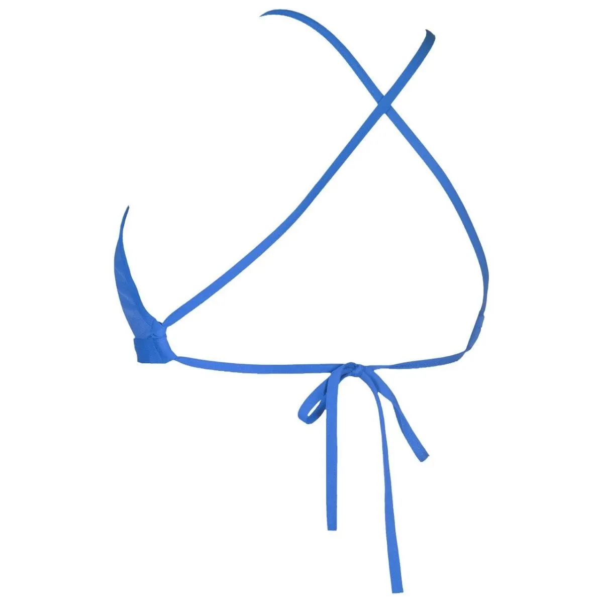 WOMEN'S SOLID TIE BACK BIKINI TOP - ROYAL
