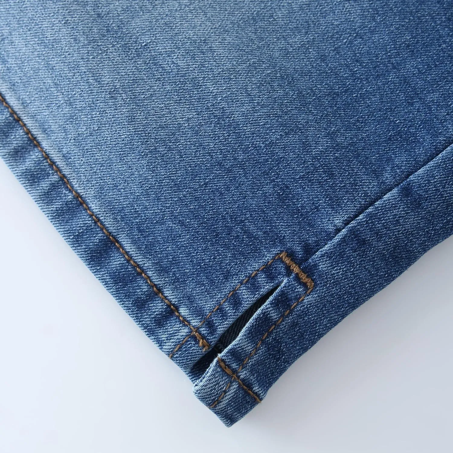 Women's Stretch Denim Skort, Indigo