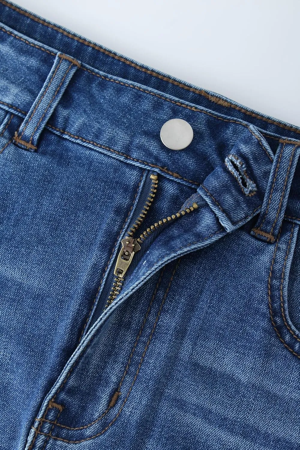 Women's Stretch Denim Skort, Indigo