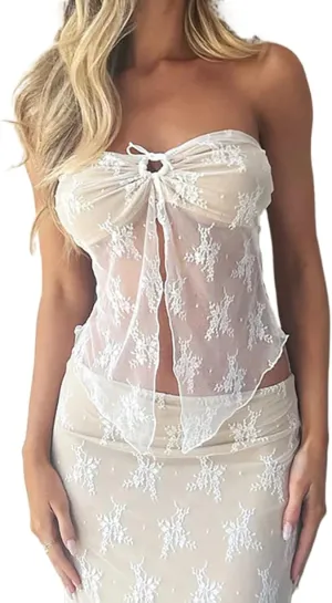 Y2K Sexy Spaghetti Strap Lace Crop Camisole Sleeveless V Neck Sexy Cami Top Slim Fit Adorable Streetwear
