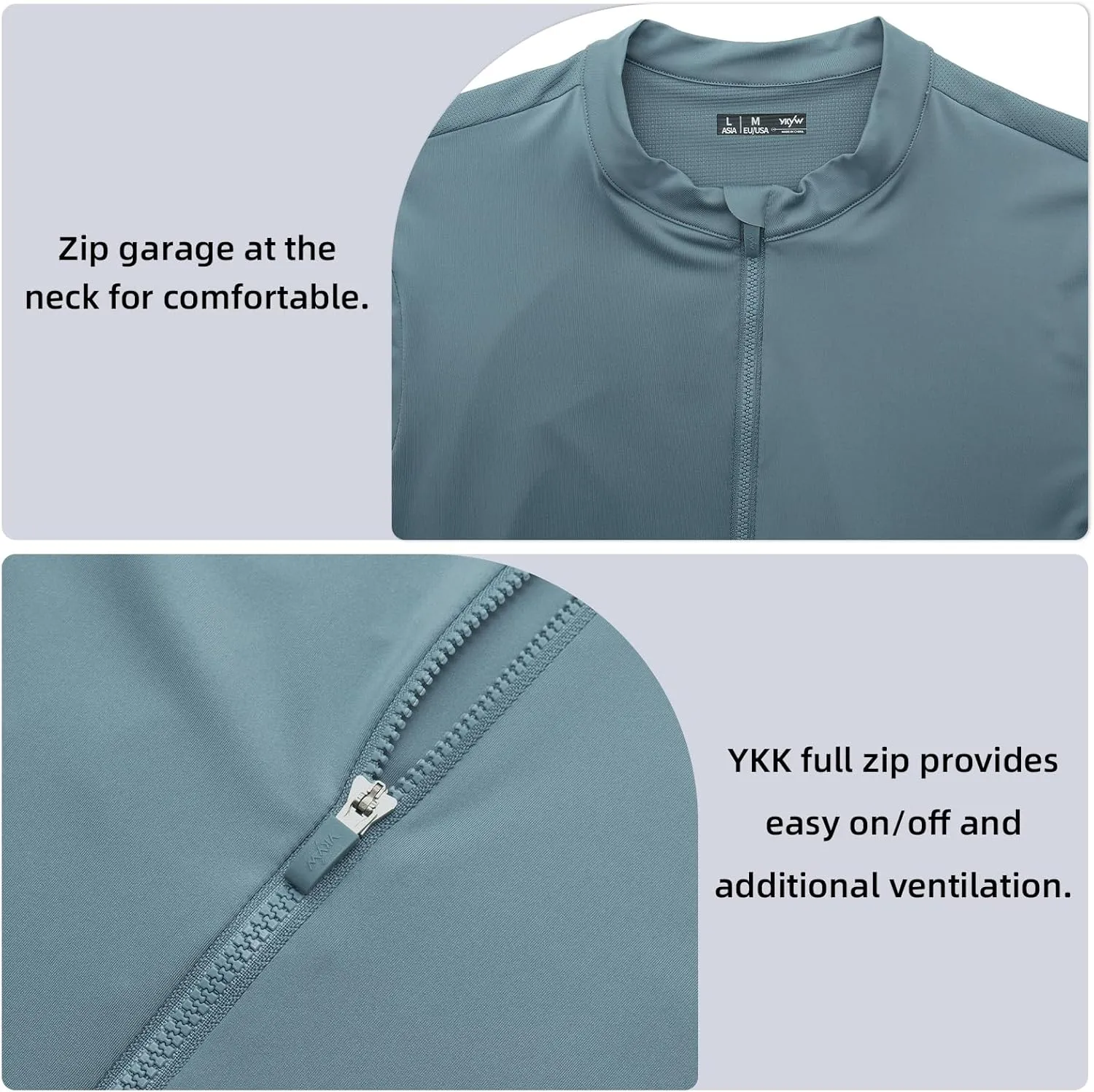 YKYWBIKE Cycling Jersey Men with Pockets Bike Jersey Short Sleeve Biking Shirts for Men Cycling Breathable MTB Biker Shirts