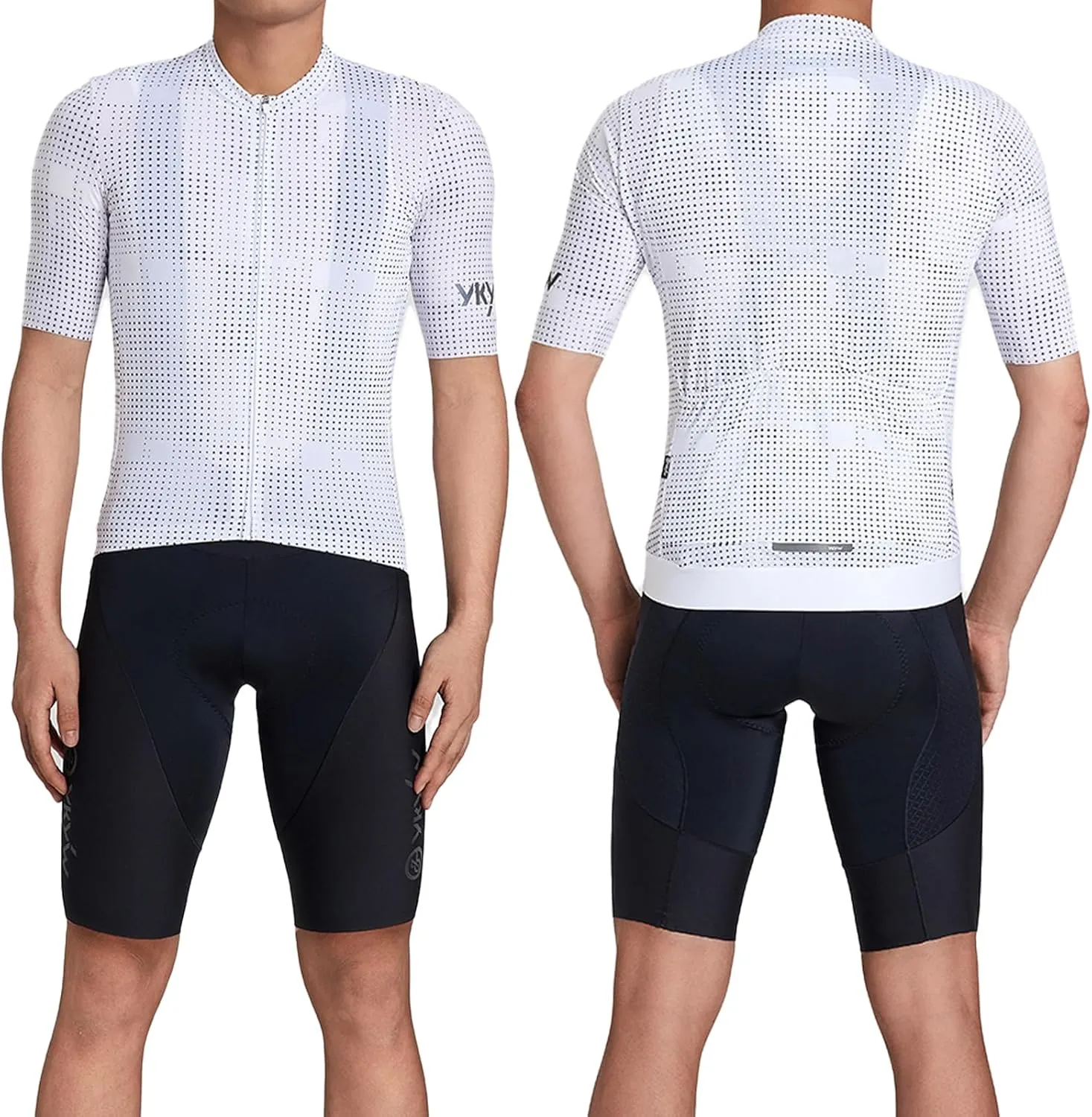 YKYWBIKE Cycling Jersey Men with Pockets Bike Jersey Short Sleeve Biking Shirts for Men Cycling Breathable MTB Biker Shirts