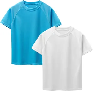 Youth Boys Rash Guard Toddler Swim Shirts Sun Shirts Quick Dry UPF 50  Kids Surf Swimsuit 3T-16
