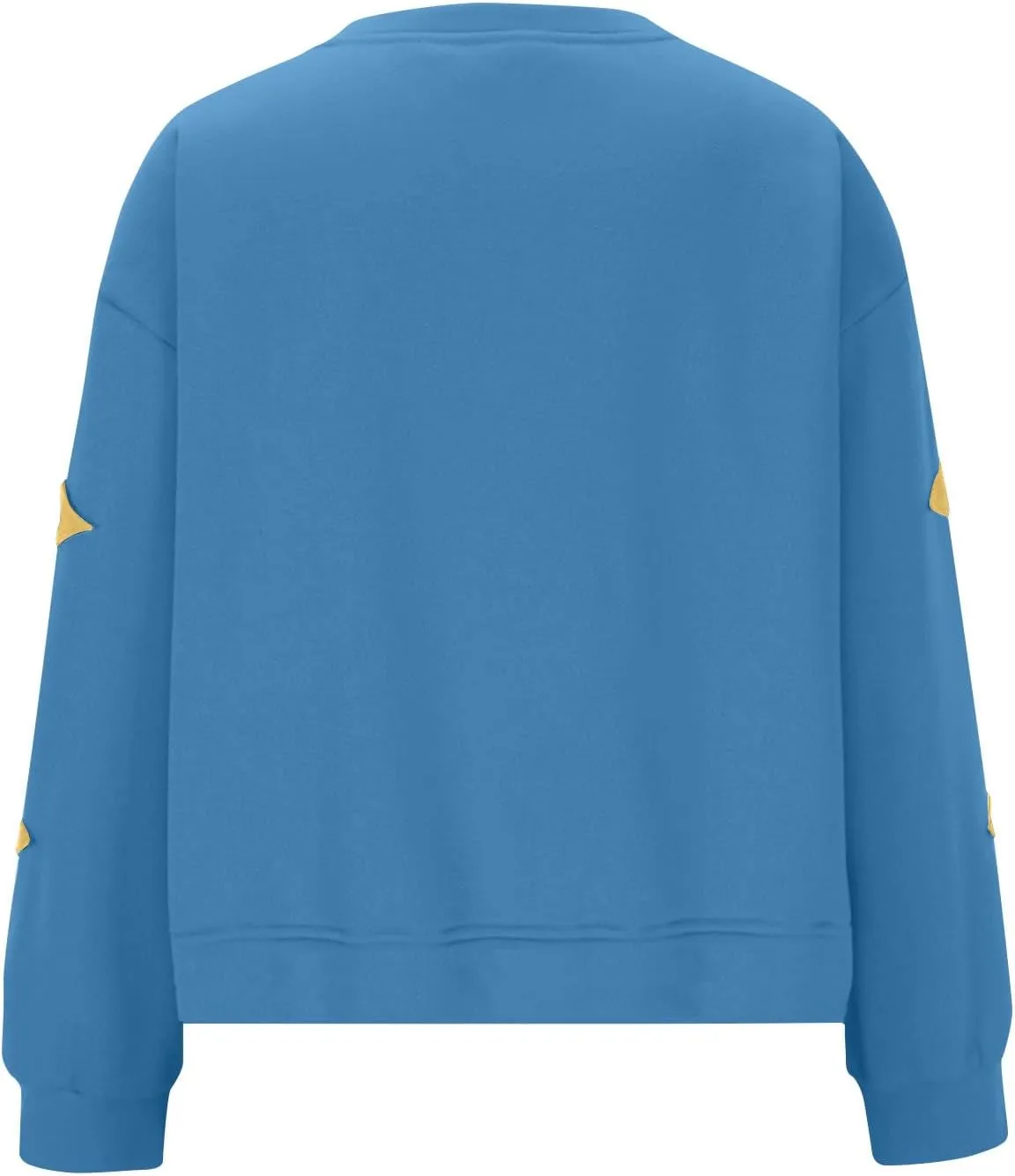 ZDRZK Women's Star Print Sweatshirts Thumb Hole Long Sleeve Crewneck Pullover 2024 Fall Fleece Casual Tops Trendy Y2k