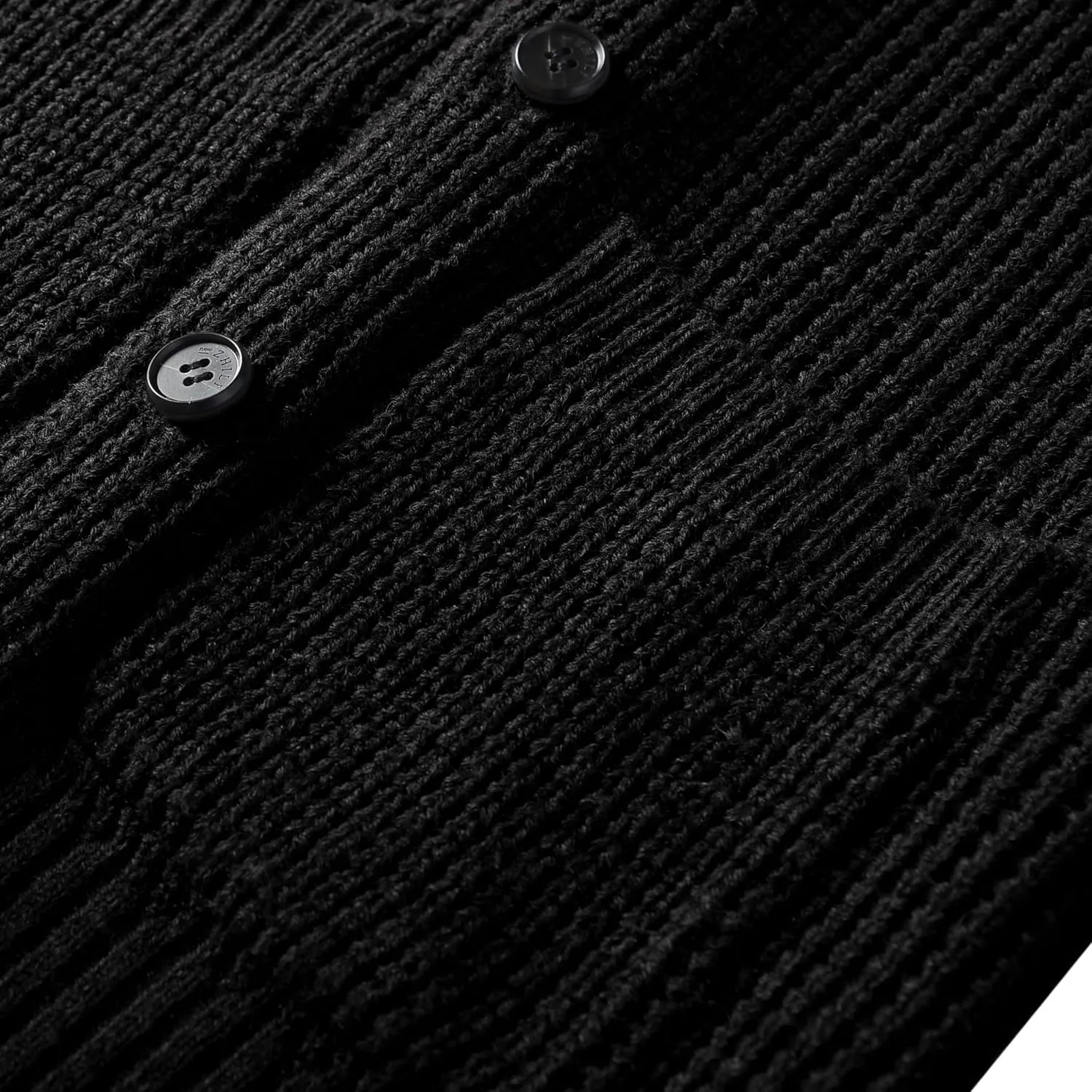 ZHILI Men's Casual Slim Thick Knitted Shawl Collar Cardigan Sweaters Pockets